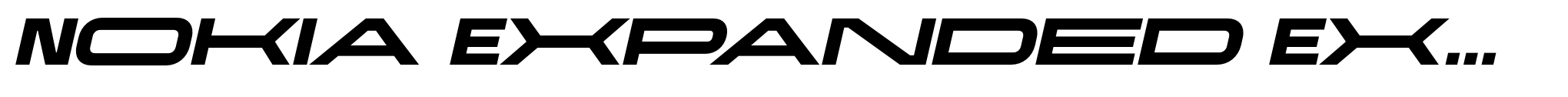 Nokia Expanded Extra Bold Italic image